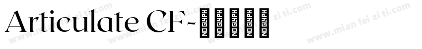 Articulate CF字体转换